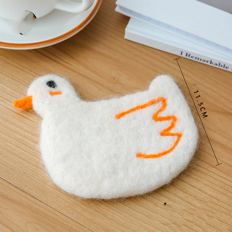 Handmade Animal Plush Coasters