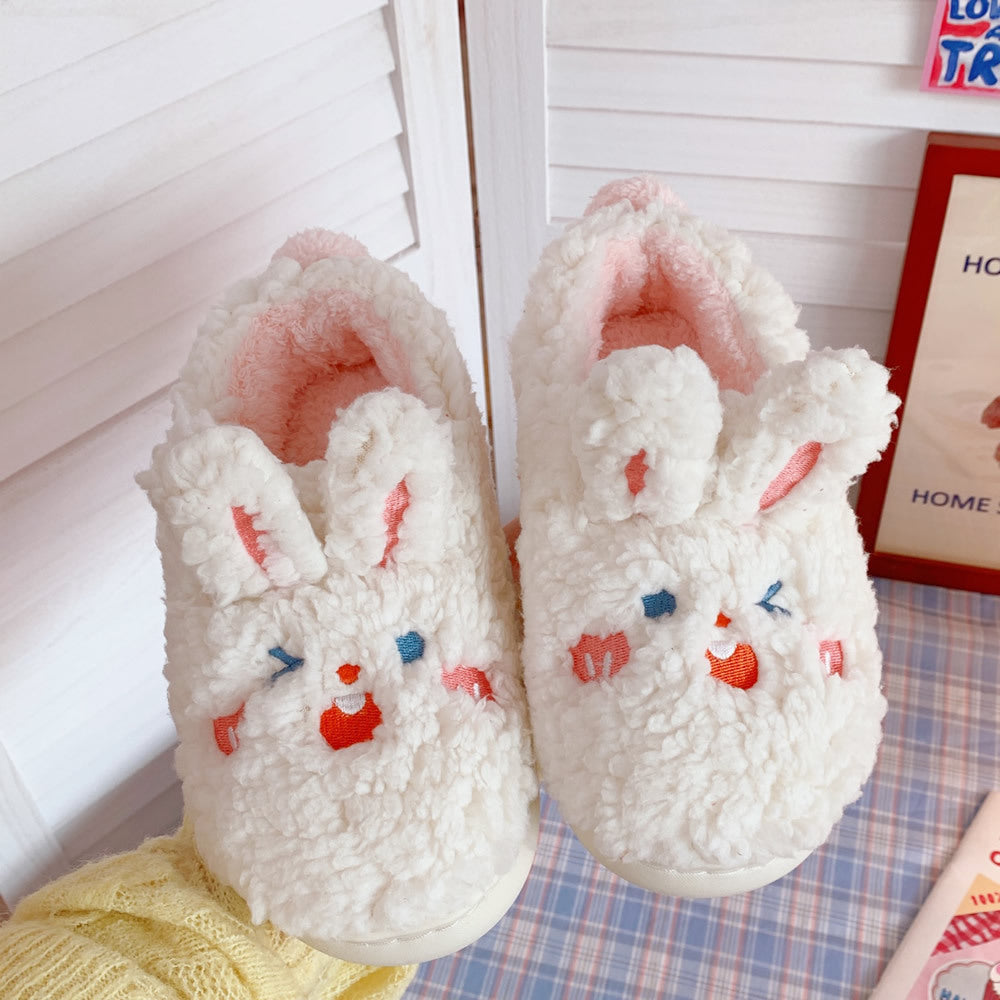 Bunny &amp; Bear Ears Slippers