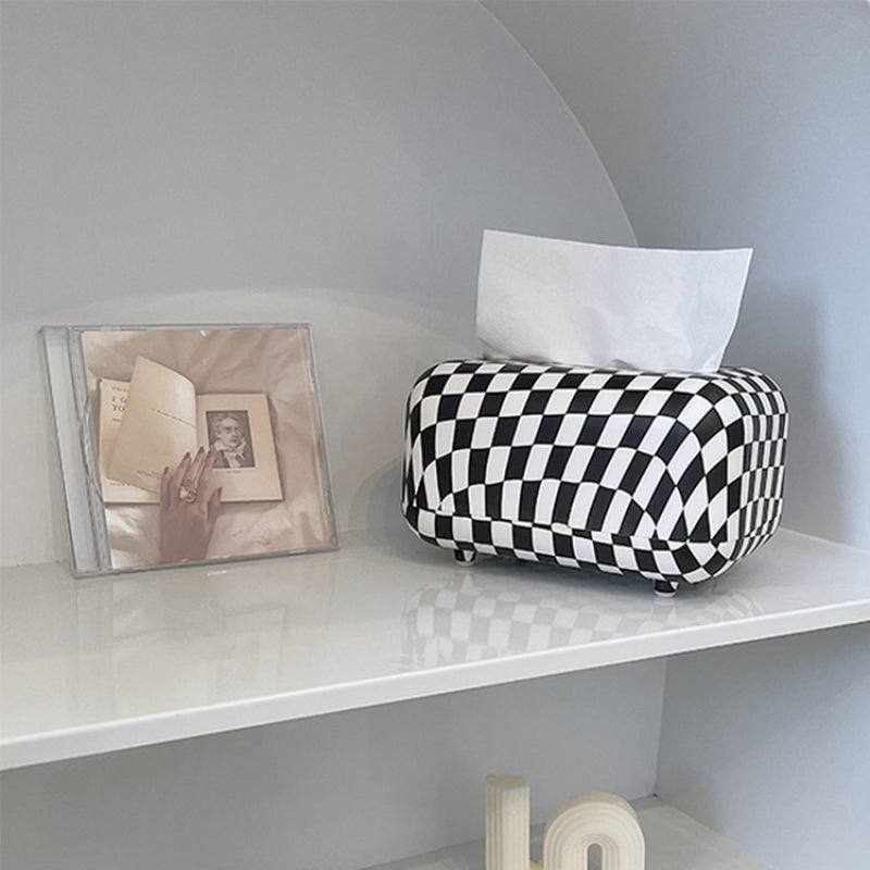 Nordic Checkerboard Tissue Box