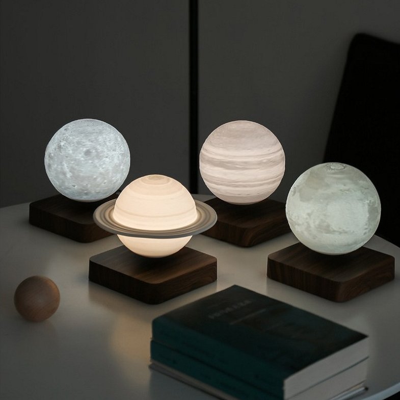 Levitating Galaxy Lamps