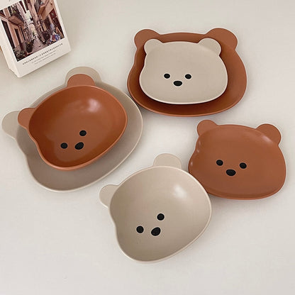 Bear Bowl and Plate