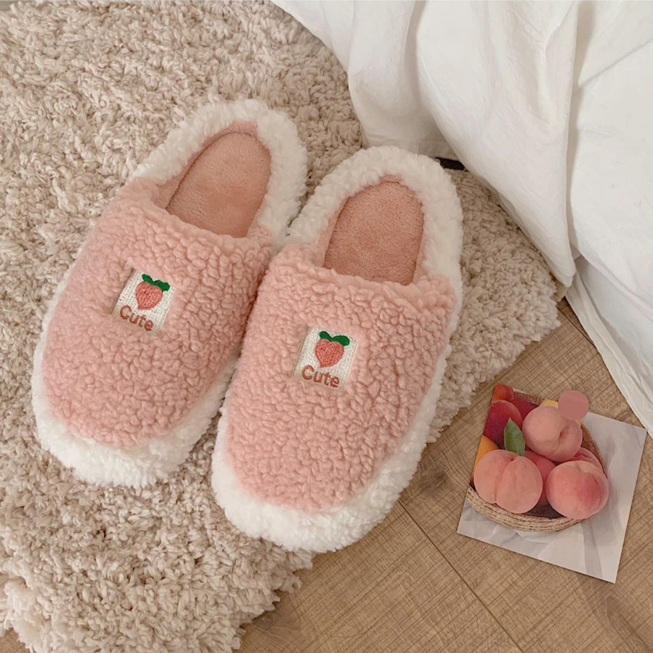 Fruit Plush Slippers