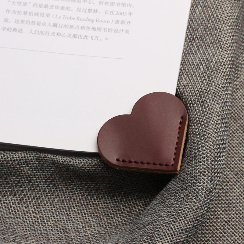 Heart-shaped bookmark