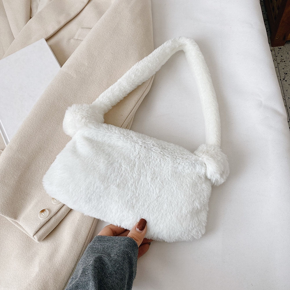 Mini Plush Shoulder Bags