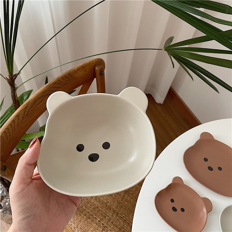 Bear Bowl and Plate