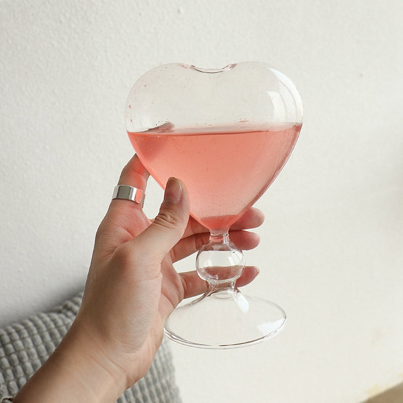 Heart Shaped Glass Vase