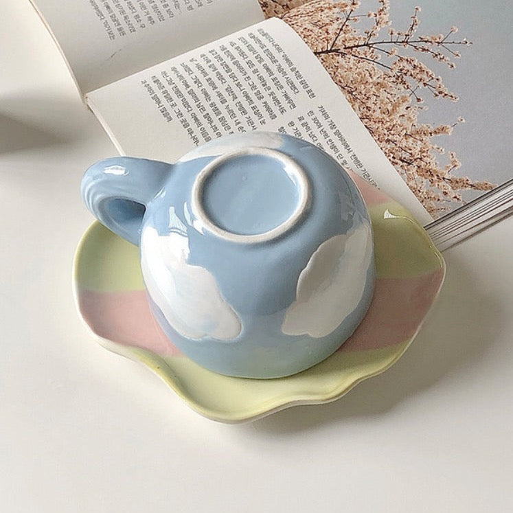 Clouds Mug And Saucer Set