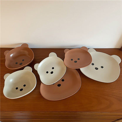 Bear Bowl and Plate