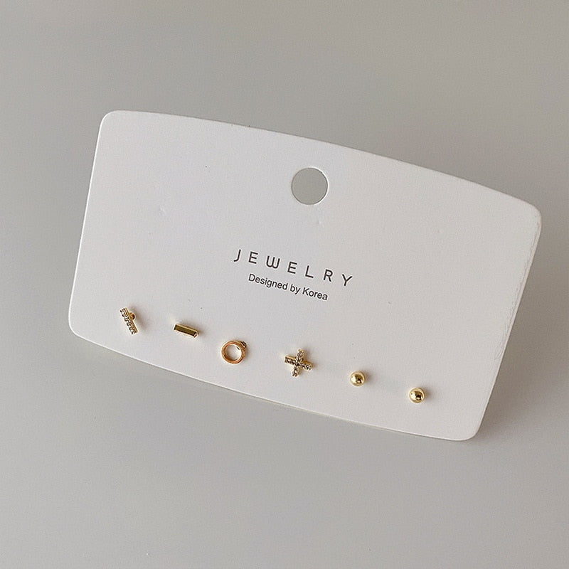 Mini Stud Earrings Set