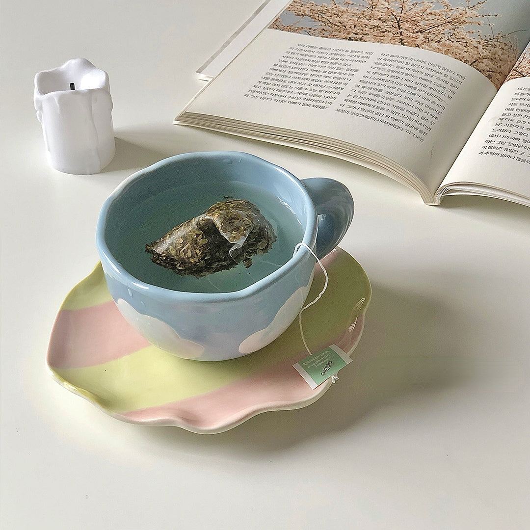 Clouds Mug And Saucer Set