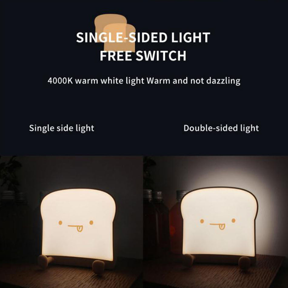 Toast Bread Night Light