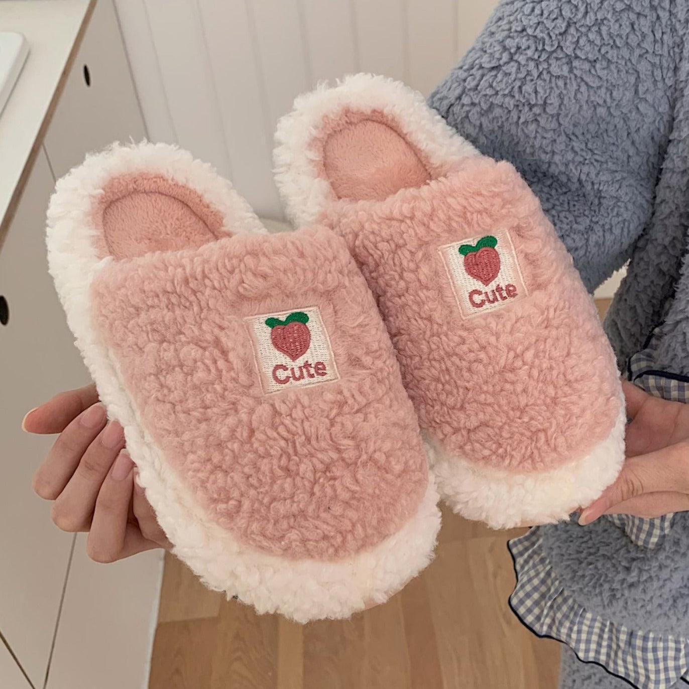 Fruit Plush Slippers