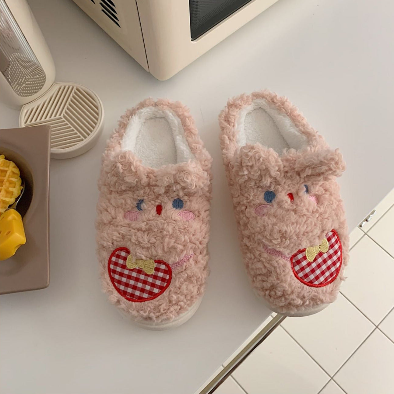 Cute Plush Bunny Slippers