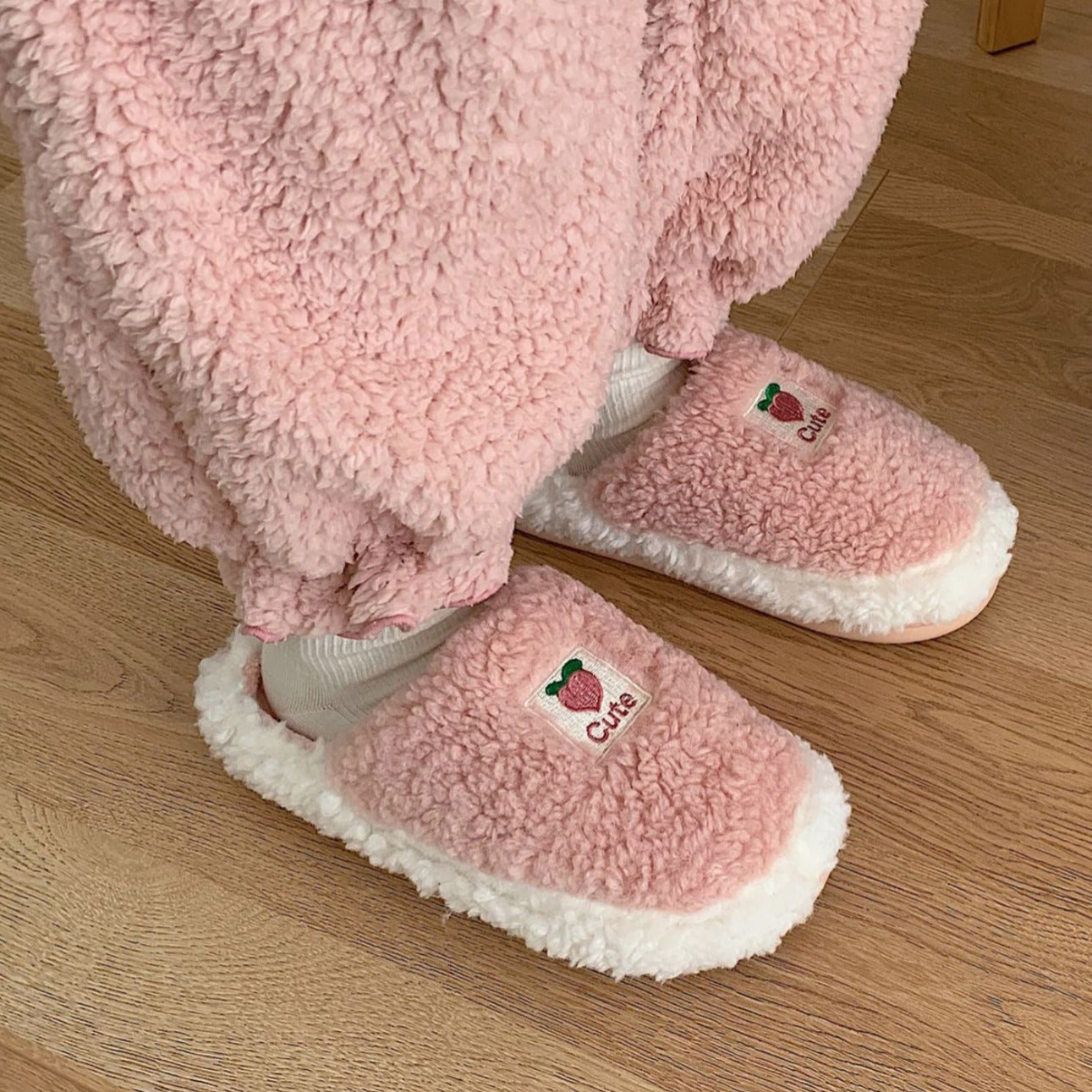 Fruit Plush Slippers