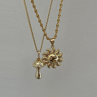 Vintage Sun Necklace