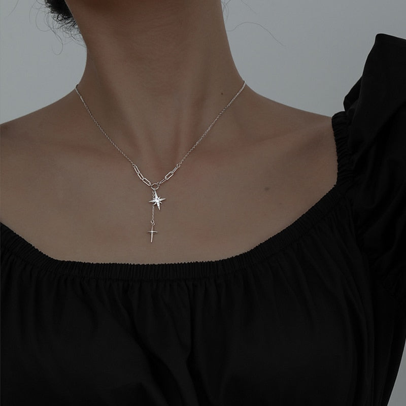 Four-Pointed Star Necklace