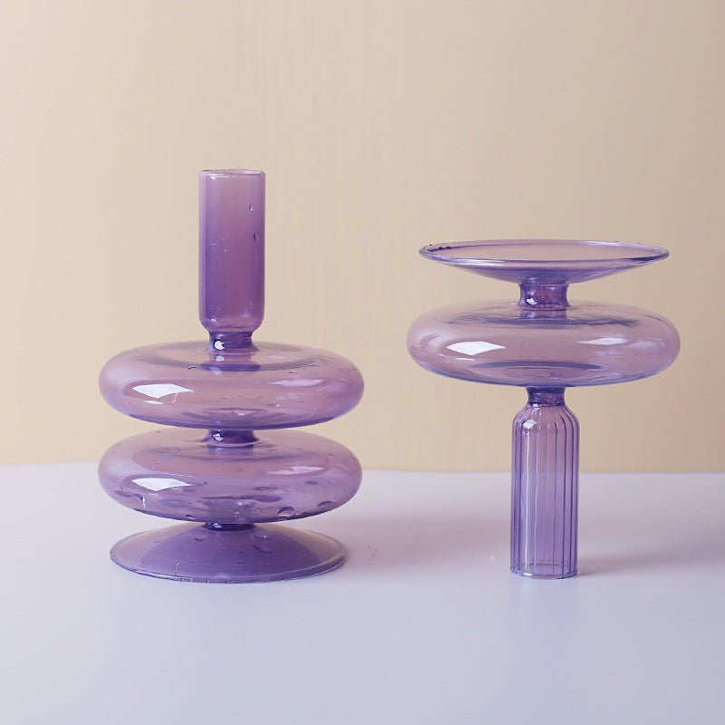 Lilac Candle Holder & Vase