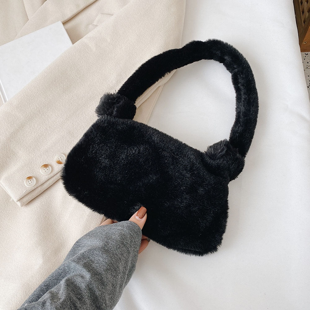 Mini Plush Shoulder Bags