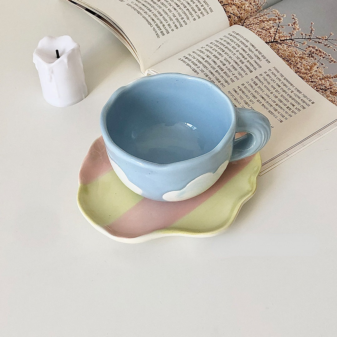 Clouds Mug And Saucer Set