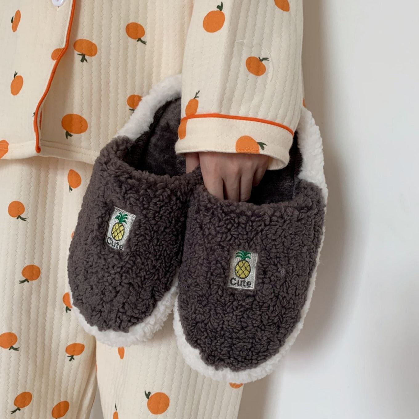 Fruit Plush Slippers