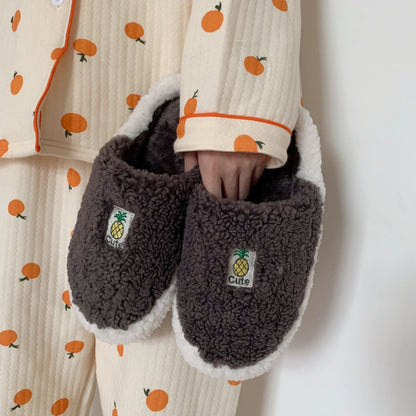 Fruit Plush Slippers