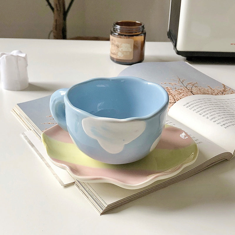 Clouds Mug And Saucer Set