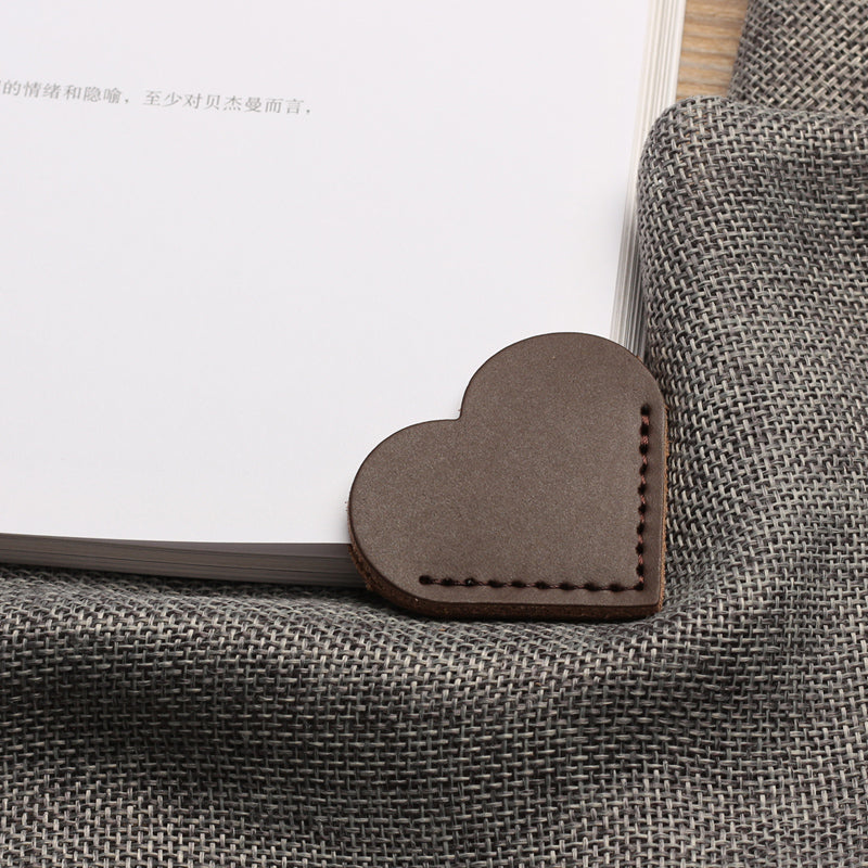 Heart-shaped bookmark