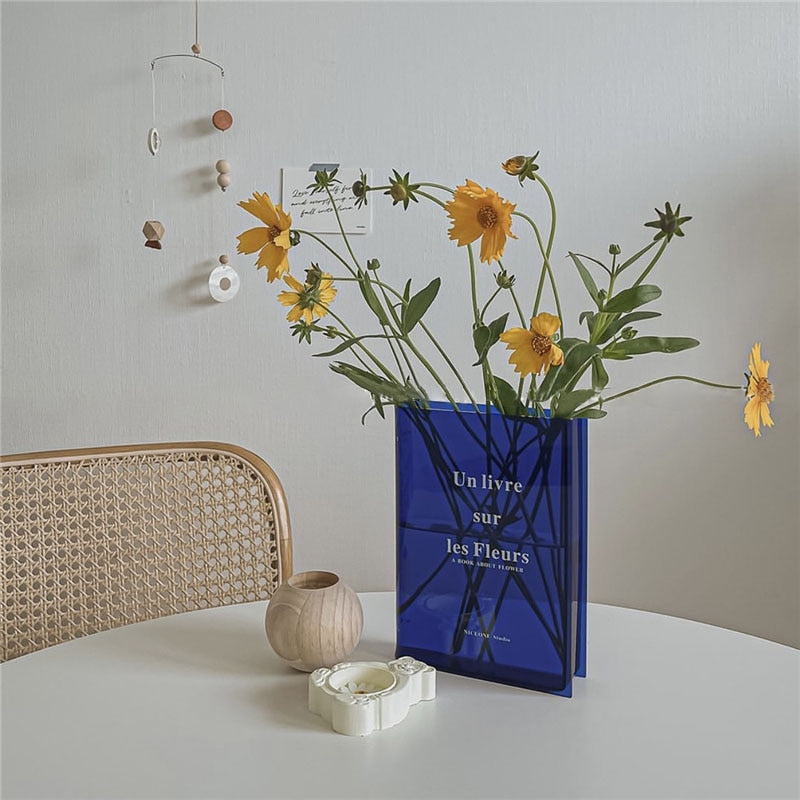 Acrylic Book Shape Vase