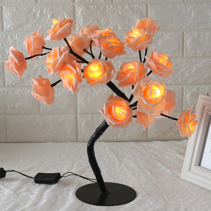 Rose Flower Tree Lamp – Creme Cloud