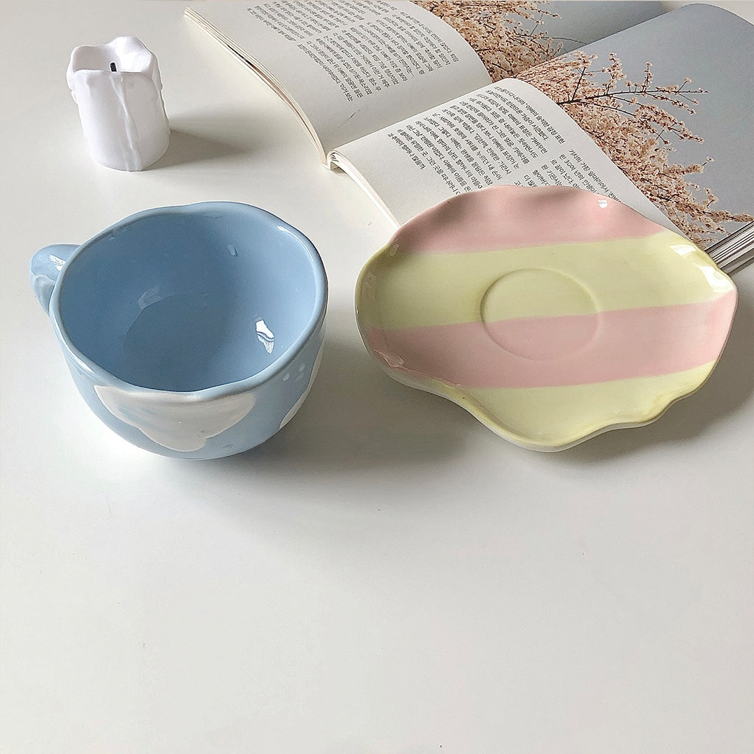 Clouds Mug And Saucer Set