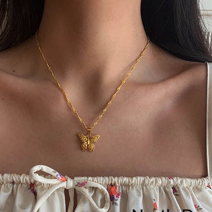 Golden Butterfly Necklace