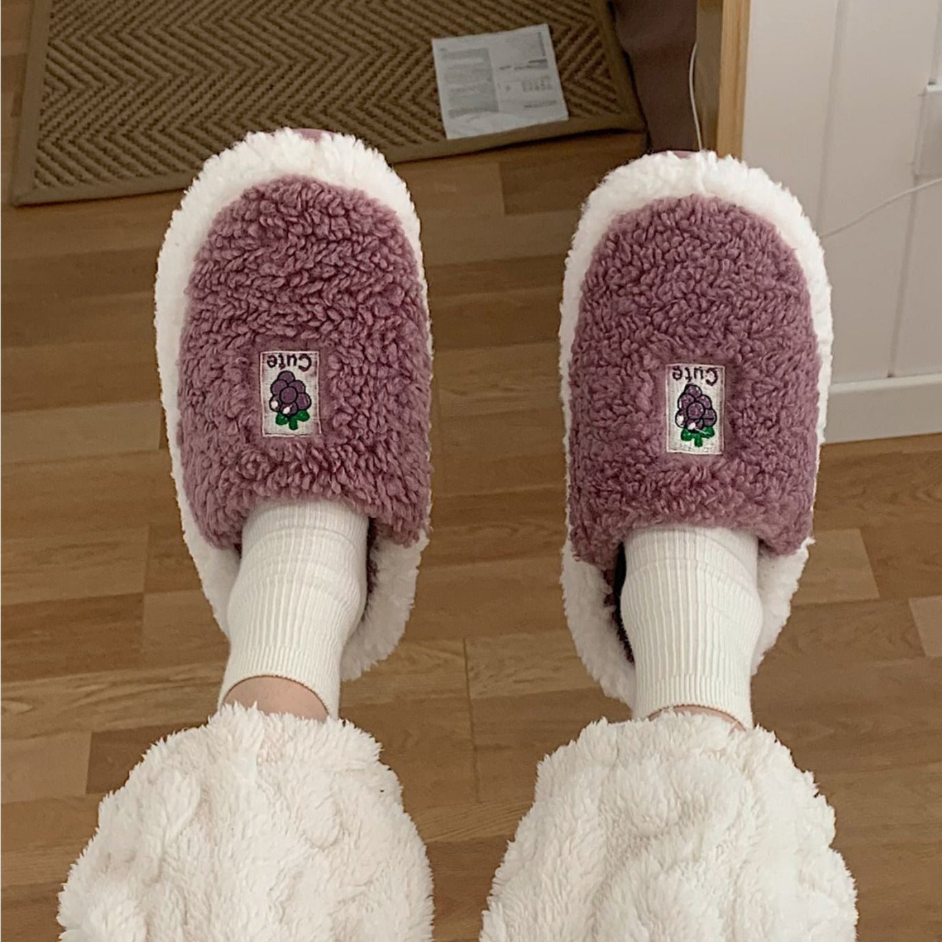 Fruit Plush Slippers