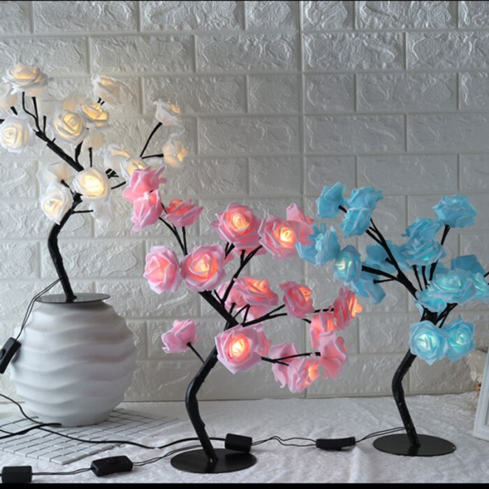 Rose Flower Tree Lamp