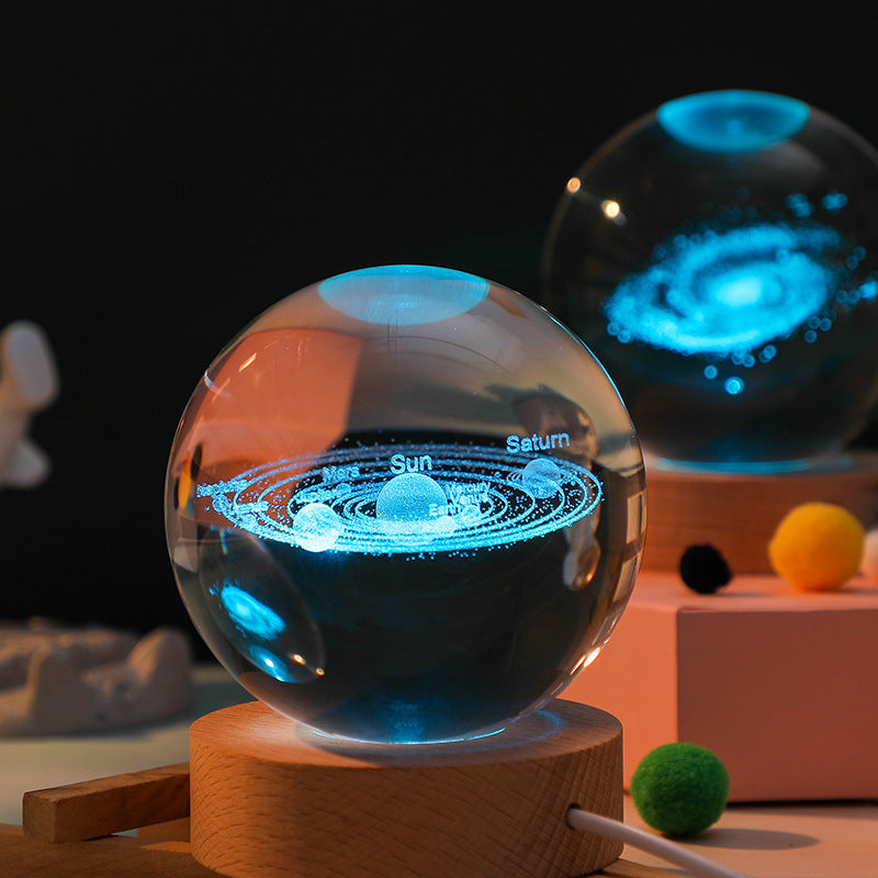 3D Laser Engraved Solar System Ball