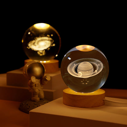 3D Laser Engraved Solar System Ball