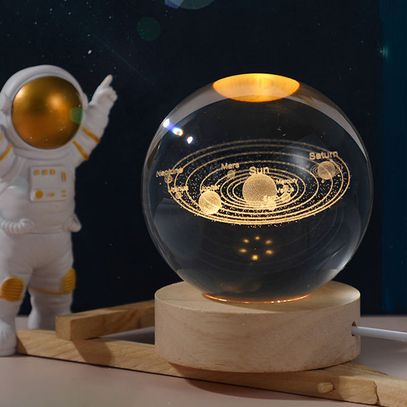 3D Laser Engraved Solar System Ball