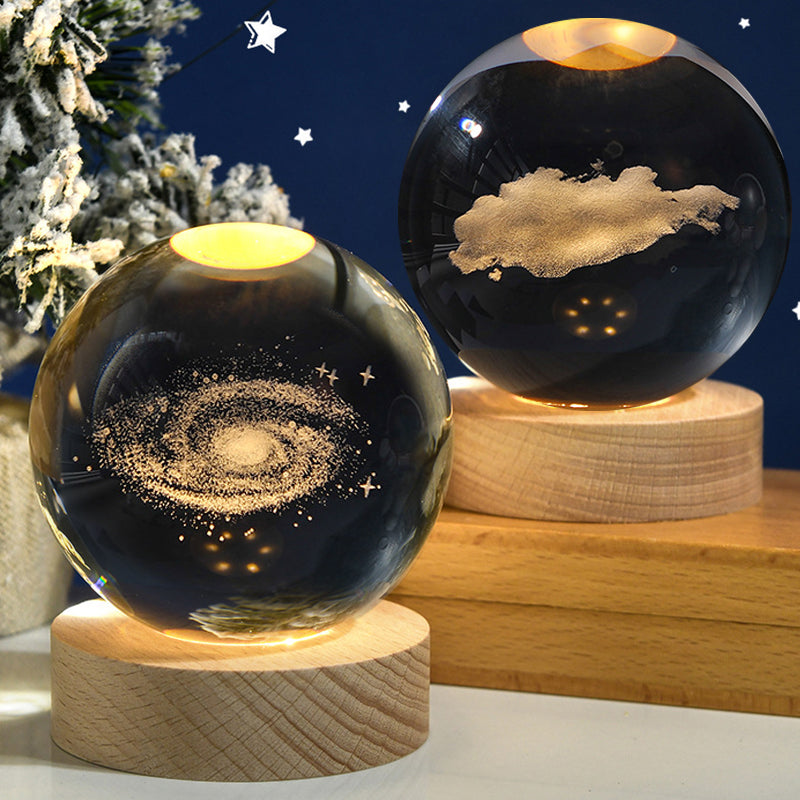 3D Laser Engraved Solar System Ball