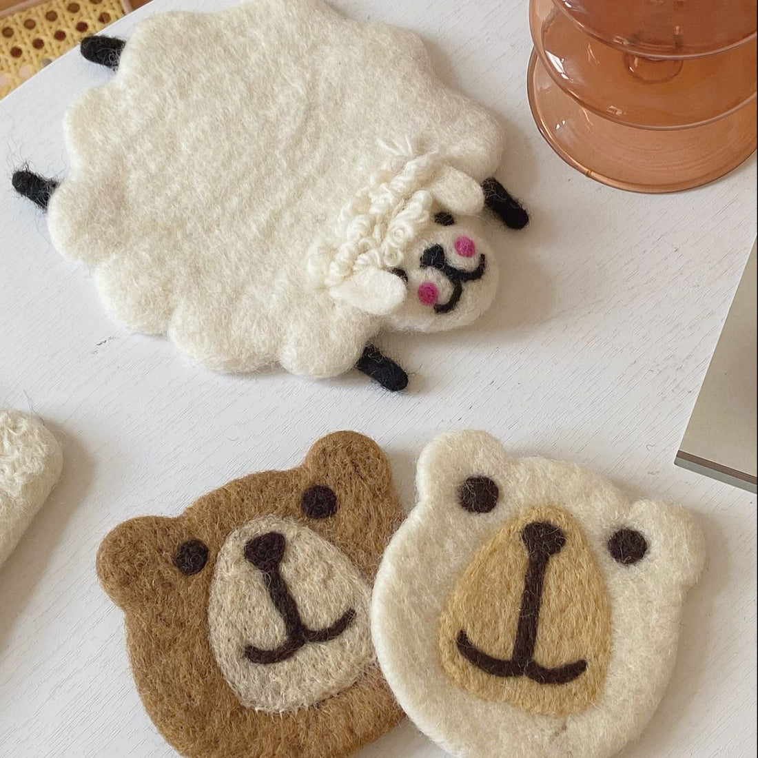 Wool Felt Animal Coaster