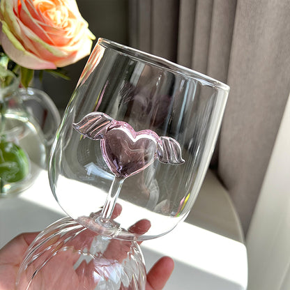 Angel Wings Glass Cup