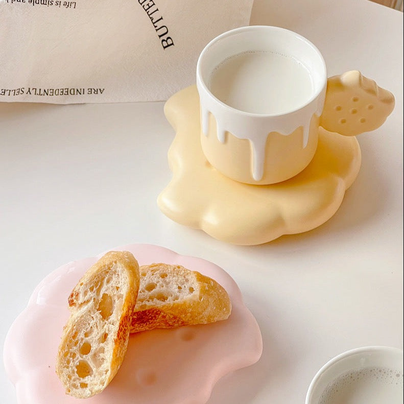 Cream Biscuit Ceramic Mugs