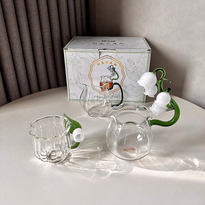 Lily of The ValleyGlass Tea Set