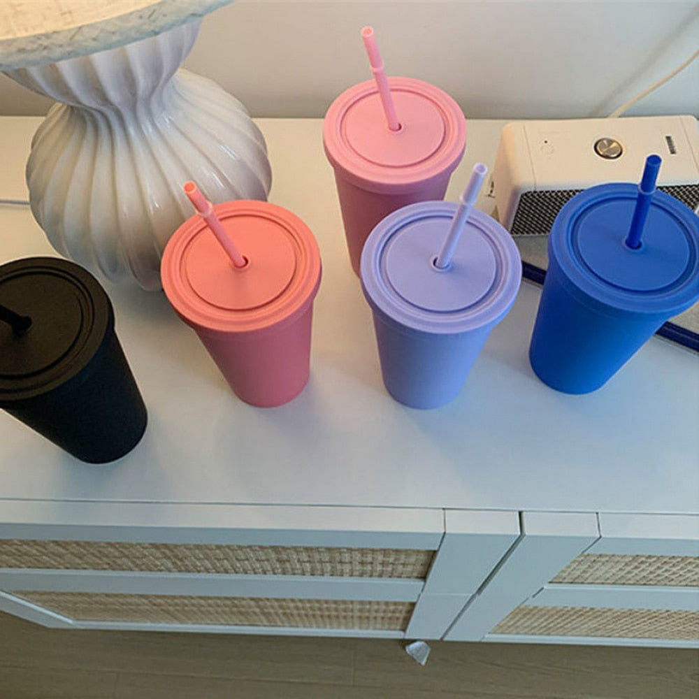 Candy Color Straw Cup