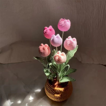 DIY Crochet Tulip Pot