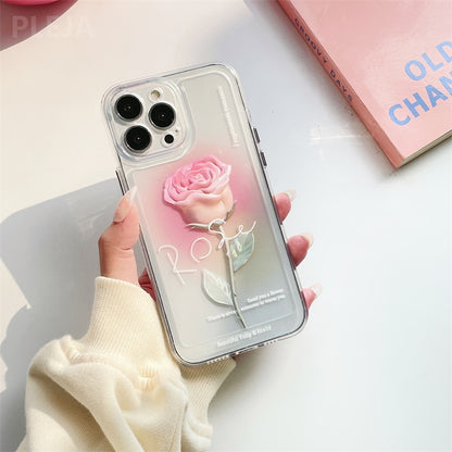 Pink Rose Flower Phone Case