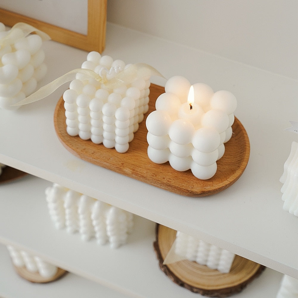 Geometric Cube Scented Candles