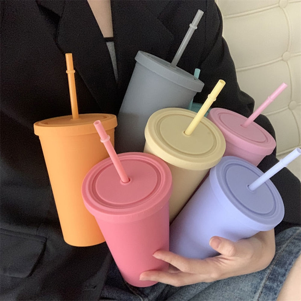 Candy Color Straw Cup