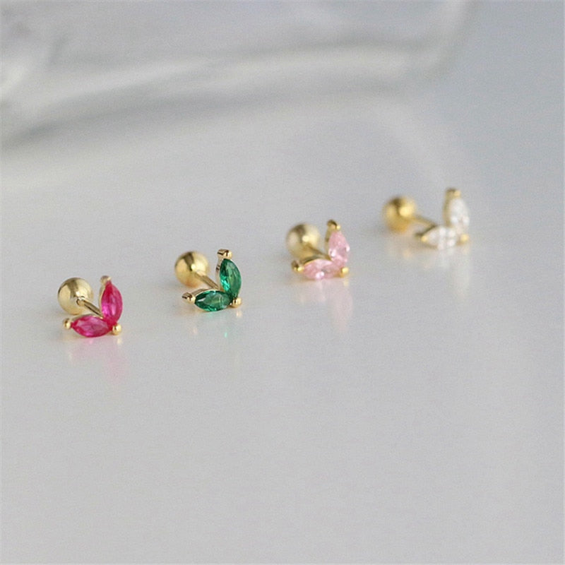 Dainty Butterfly Stud Earrings