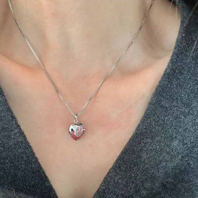 Dripping Heart Necklace