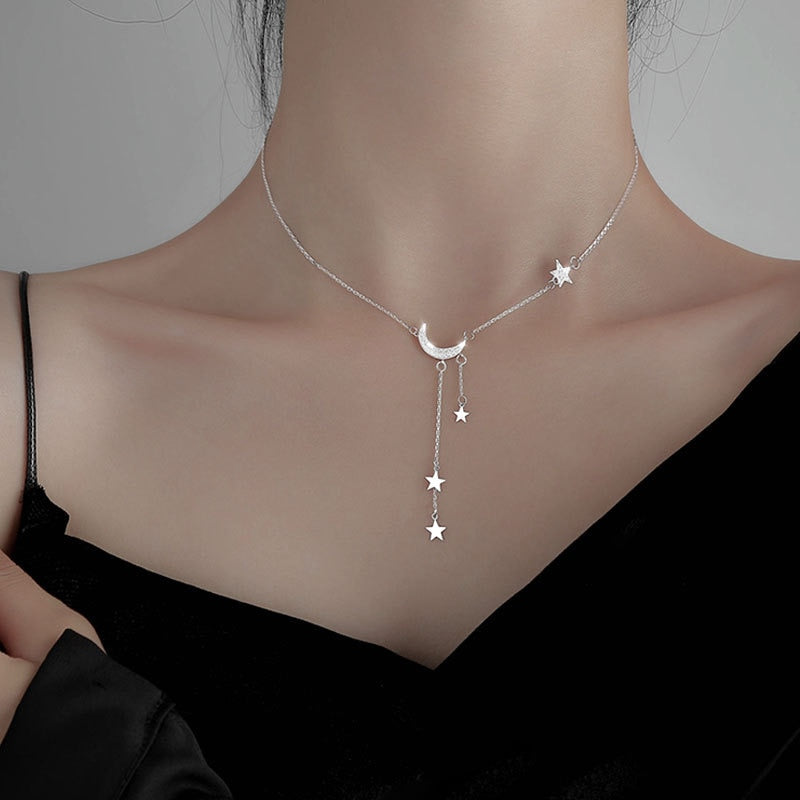 Stars and Moon Necklace