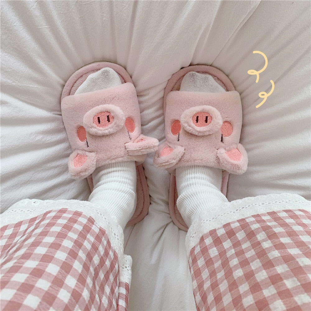 Piggy Plush Slippers